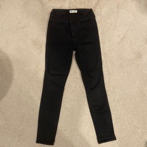 Madewell Roadtripper Black Skinny Jean Size 25